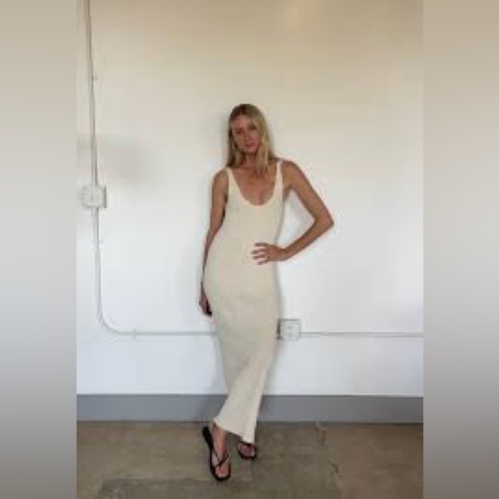 Vincent James Regenerative Ribbed Knit Dress, NWOT